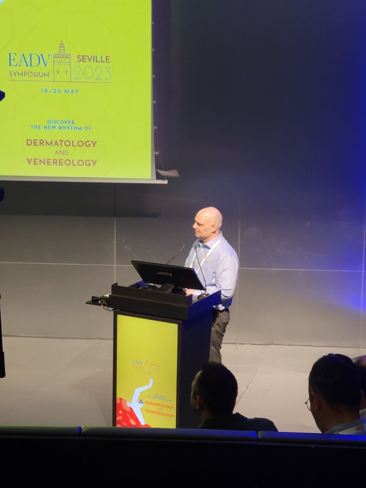Dr. Breslavets presenting at EADV Congress in Seville